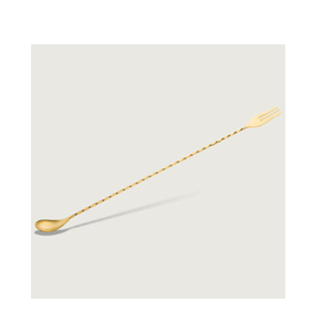 Cuchara de barra de latón única para Barra de cóctel, cuchara, herramientas de café, mango de barra, agitador de cóctel con uso de azúcar y café - Product Image 2