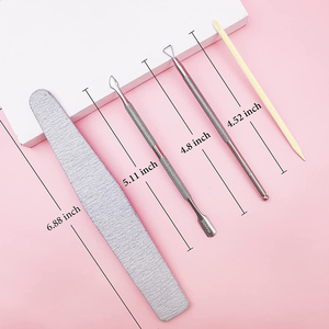 อุปกรณ์ทำเล็บมือเล็บเท้าสแตนเลสกรรไกรตัดเล็บและหนังกำพร้าสำหรับนิ้วมือเครื่องมือดูแลความงาม - Product Image 6