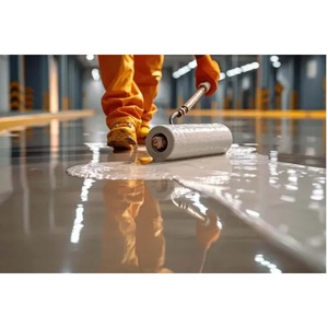 Revêtement de peinture époxy solide 100% pour revêtement de sol d'usine industrielle épaisseur de construction élevée pour la résistance au trafic de machines lourdes - Product Image 1