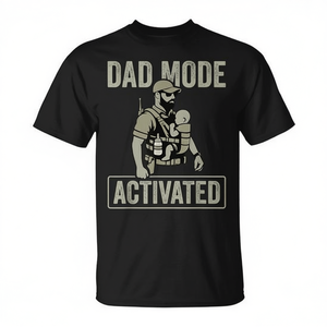 T-Shirt Militare per Papà con Modalità Tattica Attivata - Prodotto Promozionale Premium - Product Image 3