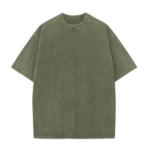 T-shirts de voyage unisexes respirants lavés à l'acide vente en gros 100% coton vêtements confortables pour hommes femmes parfaits pour l'été tous les jours - Product Image 1