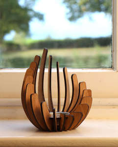 Bougeoir en chêne bougeoir en bois bougeoirs en bois pour la décoration intérieure - Product Image 3