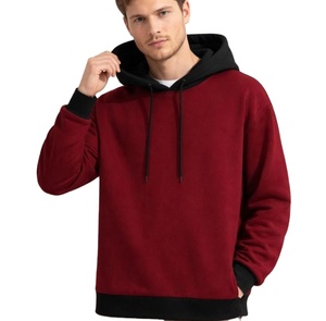 Sweat à capuche polaire pour homme, personnalisé, très vendu, à manches longues, collection hiver, matériau de haute qualité, coloris contrastés - Product Image 1