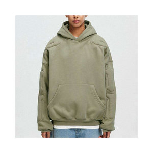 Sweat-shirts gaufrés de qualité supérieure, impression de logo personnalisée, ODM numérique, hiver, 100% coton molletonné, respirant, confortable, décontracté - Product Image 1