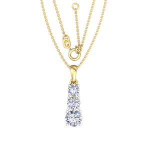 Alta calidad 1,8 Cts EF Clarity VS Lab Grown White Diamond 18K Collar de oro amarillo Mejor precio Regalo DE BODA Indian Classic - Product Image 1