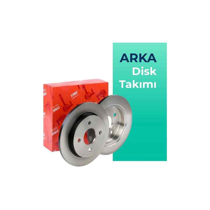 TRW BMW 6 Series Rear Brake Disc Set (2004-2010)