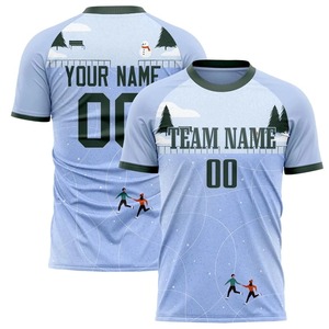 Maillot de football américain en polyester imprimé en 3D Maillot de football cousu avec nom de l'équipe Maillot de rugby respirant en maille - Product Image 2