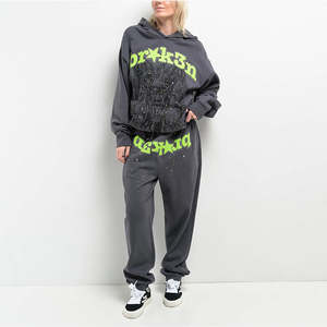 Sudadera Unisex Extra Grande con Pedrería, Estilo Pullover de Peso Pesado, Logotipo Personalizado con Transferencia Térmica - Product Image 5