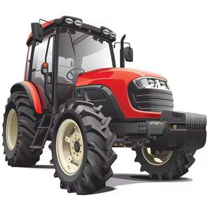 Excellente résistance tracteurs agricoles électriques d'occasion 399 120HP Massey Ferguson à chargeur frontal compact - Product Image 4