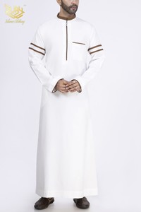 Super Premium Hommes de Style Décontracté à Manches Longues Thobes Fait à la Main Design Tendance Taille Personnalisée de Haute Qualité Traditionnelle Printemps - Product Image 3