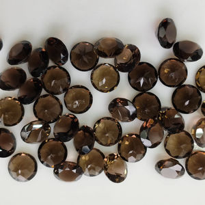 Cuarzo Ahumado Natural de 9MM, Corte Brillante Redondo, Gema Suelta de la Mejor Calidad para la Fabricación de Joyas - Product Image 4