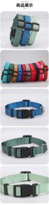 Helle Farbe Pastell Multi Color Readjustible Nylon Hunde halsband Bulk Schnell verschluss halsbänder mit Metall D-Ring & Leicht gewicht - Product Image 5