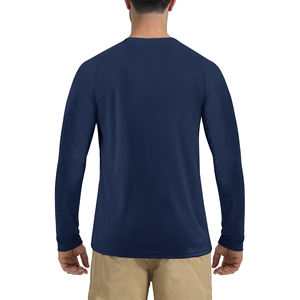 Camiseta de Protección Solar de Manga Larga para Hombre, de Secado Rápido, con Logotipo Personalizado, Elástica, Transpirable, Ecológica y de Ajuste Relajado - Product Image 2