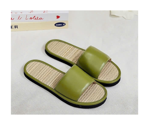 Premium Handmade Seagrass <b>Slippers</b> Natural Water Hyacinth Eco-Friendly <b>Slippers</b> for Spa Hotel Resort Home Vietnam Supply - Product Image 1