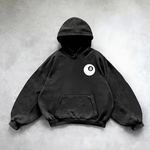 เสื้อฮู้ดปักลายตัวอักษรวินเทจสไตล์ไฮสตรีทสำหรับผู้ชาย แฟชั่น Y2k กอธ ฮาราจูกุ เสื้อโค้ทลำลองคู่รักทรงหลวม - Product Image 4