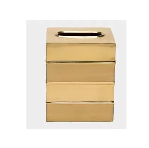 Nuevo lanzamiento, diseño europeo, mesa de comedor, caja de pañuelos de Metal decorativa, cocina, boda, hospitalidad con tamaño y logotipo personalizados - Product Image 6