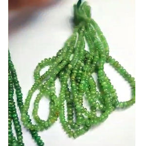 16 hebras de tsavorita natural 4-6mm redondel cuentas lisas 1575 Cts lote Iroc ventas 16 pulgadas collar de cuentas de piedras preciosas US $205 para todos - Product Image 3