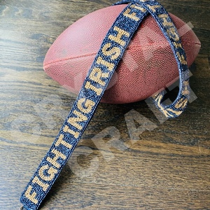 <b>CRYSTAL</b> CRAFT Football Classy India Style Glass Bead Purse Strap with Customized Color and Logo (Model 1980) for <b>Bags</b> - Product Image 5