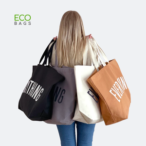 2023 nouveau sac fourre-tout surdimensionné en toile de coton écologique réutilisable avec logo de motif de lettre personnalisé du Vietnam cadeau d'achat - Product Image 1
