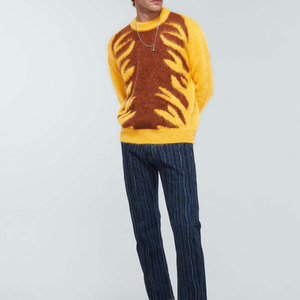 Jersey de mohair transpirable cálido de invierno de alta calidad para hombre, jersey de lana, traje tejido de punto de estilo único, precio bajo - Product Image 2