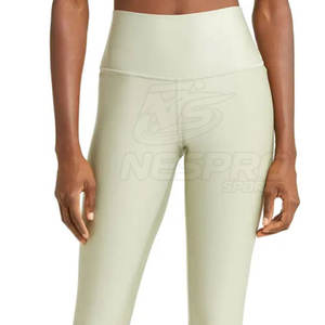 Haute qualité personnalisé femmes Fitness Leggings mi solide Spandex/Polyester séchage rapide respirant écologique pour la vente en ligne - Product Image 5