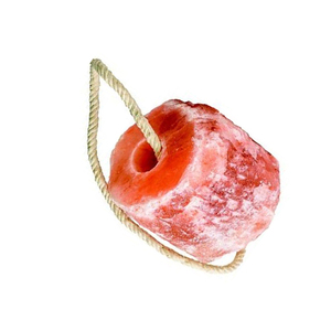 Bloc de sel rose de l'Himalaya pour animaux de compagnie fait à la main personnalisable artisanat naturel soutien bien-être des animaux lécher corde caractéristique cadeaux de vacances - Product Image 2