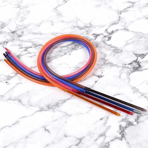 Boquillas de Silicona con Mango de Aluminio, Duraderas y Coloridas, Mangueras de Plástico para Narguile, Accesorios para Fumar en Bares y Fiestas - Product Image 1