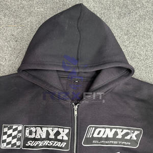 Precio fordable La demanda del cliente El diseño más único Corte perfecto Precio bajo Impreso Sudaderas con capucha con cremallera para hombres - Product Image 3