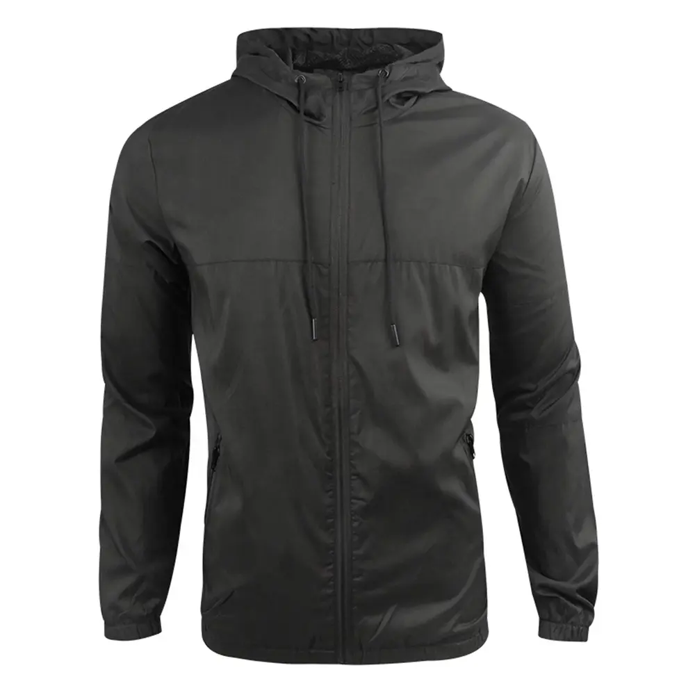Men Coats Clearance Lightweight Windbreaker Winter Jacket Water Resistant Shell Zipper Coat Rollbacks Black