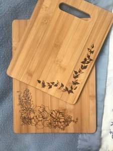Planche à découper en bois de teck avec poignée en bois pour cuisine planche à découper moyenne cadeaux en bois - Product Image 2