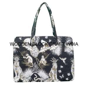 Eco Friendly 100 % Pure Cotton Digital Print iPad Bag And Cotton Lined laptop Bags For Office - Product Image 2