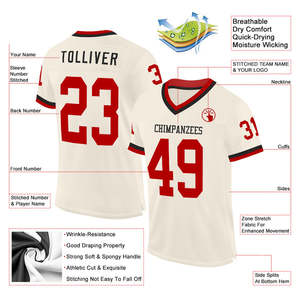 Maillot de football authentique en maille rétro, ensembles d'uniformes personnalisés, tenue d'équipe professionnelle, ajustement adulte, vêtements de club universitaire, 100% polyester UV - Product Image 2