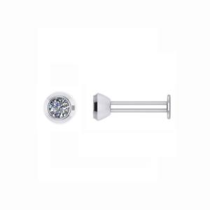 RJE01 alta calidad sólida plata esterlina 925 precio de fábrica redondo 3mm CZ Stud pendiente regalo mujeres Fabricación de joyería personalizada - Product Image 5