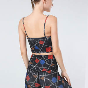 Ensemble de yoga 2 pièces sans manches de haute qualité, nouvelle conception, sur mesure, taille plus, écologique, respirant, ensembles de fitness pour femmes - Product Image 4