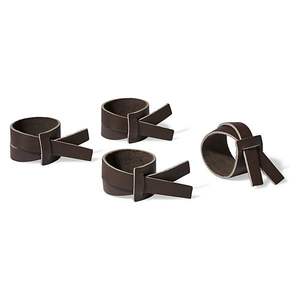 ห่วงรัดผ้าเช็ดปากหนังตกแต่งสำหรับงานเลี้ยงวันหยุดในฤดูใบไม้ร่วงและแรงบันดาลใจในการจัดแต่งตารางตามธรรมชาติที่อบอุ่น - Product Image 1