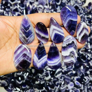 Cabujón de piedras preciosas sueltas de amatista natural, cristal pulido de forma mixta de todos los tamaños para la fabricación de colgantes de joyería FAIJAN GEMS Third - Product Image 1