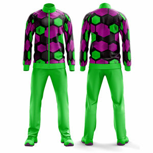 Ensemble de survêtement personnalisé par sublimation, veste et pantalon, hommes, femmes, jeunes, vêtements d'équipe, tenue d'entraînement, prix bas, vente en gros OEM - Product Image 1