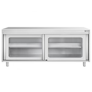 Armario de Acero Inoxidable PREMIUM - 2000x700mm - con Puertas Corredizas de Vidrio - Product Image 4
