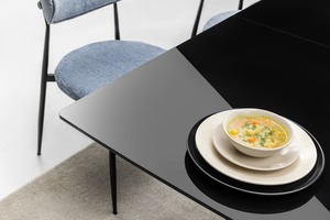 ชุดโต๊ะอาหารสแตนเลสแบบปรับเปลี่ยนได้ ดีไซน์ทันสมัย สำหรับใช้ในบ้าน อพาร์ทเมนต์ โรงแรม และวิลล่า - Product Image 5