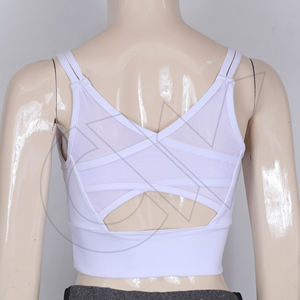 Soutien-gorge de sport pour femmes en maille sans couture avec design personnalisé - Product Image 2