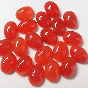 Cabujones de piedras preciosas sueltas de forma ovalada lisa de cornalina Natural de alto pulido de la mejor calidad para hacer joyas, venta a granel - Product Image 1