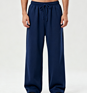 Pantalon homme personnalisé 100% coton, pantalon de sport ample, jambe droite, pantalon décontracté pour homme, pantalon de jogging, pantalon de survêtement délavé pour l'hiver 2026 - Product Image 3