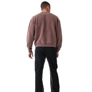 OEM venta al por mayor hombres gota hombro sudaderas 100% algodón polar Regular Fit peso pesado ropa casual cuello redondo liso sudaderas - Product Image 2