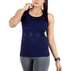 Camiseta sin Mangas de Alta Calidad para Mujer, de Algodón/Poliéster, con Logotipo Frontal, Transpirable, Informal, para Gimnasio, de Secado Rápido - Product Image 3