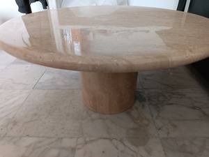 Table basse en travertin personnalisable, table basse d'appoint moderne en marbre, table basse de meubles faits à la main - Product Image 6