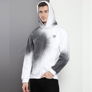 Alta calidad de encargo sólido invierno 100% algodón sudadera térmica hombres pulóver sudaderas con capucha para la venta en línea - Product Image 4