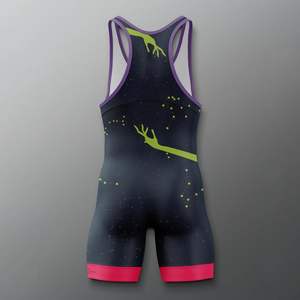 OEM TESPOO SPORTS Meilleure qualité personnalisée 100% polyester à séchage rapide Singlet de lutte pour hommes Taille plus Impression numérique Conception personnalisée - Product Image 2