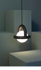 Lustre LED de chevet de chambre à coucher, moderne, minimaliste, restaurant, créatif et personnalisé, ovale, petit, à intensité variable - Product Image 4