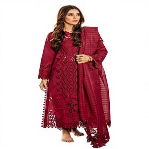 Salwar de Moda Internacional para Mujer, Estilo Indio-Pakistaní, Poliéster, Corte Regular, Bordado, Transpirable, de Secado Rápido - Product Image 1