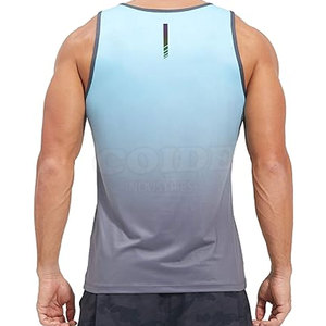 Débardeur pour homme respirant, nouveau design, polyester, impression de logo personnalisée, faible MOQ, pour vente en ligne, dernière arrivée - Product Image 3